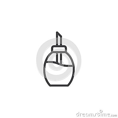 Sugar dispenser outline icon Vector Illustration