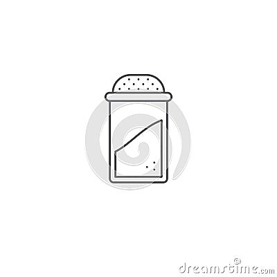 Sugar dispenser vector icon isolated on white background Vector Illustration