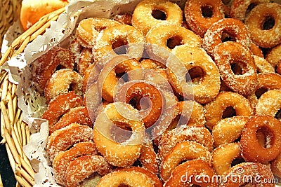 Sugar donuts Stock Photo