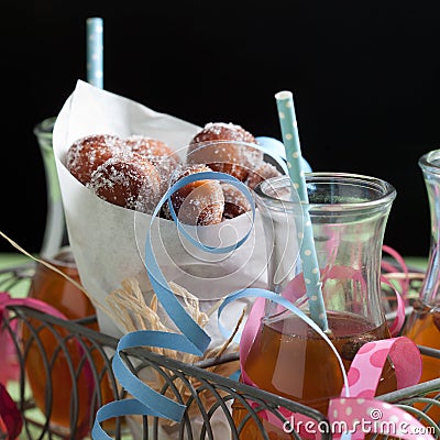 Sugar donuts Stock Photo