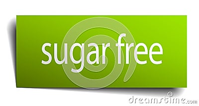 sugar free sign Vector Illustration