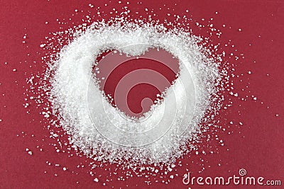 Sugar heart Stock Photo