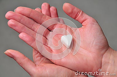 Sugar heart Stock Photo