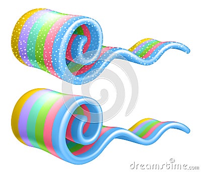 Sugar jelly strip. Chewing candy vector illustration. Vector Illustration