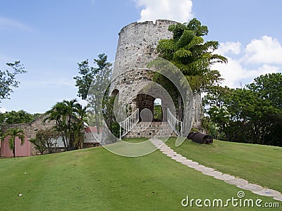 Sugar Mill in St. Croix Stock Photo