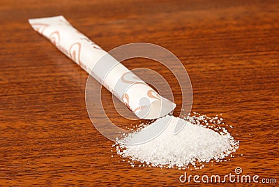 Sugar packet Stock Photo