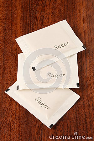 Sugar packet Stock Photo