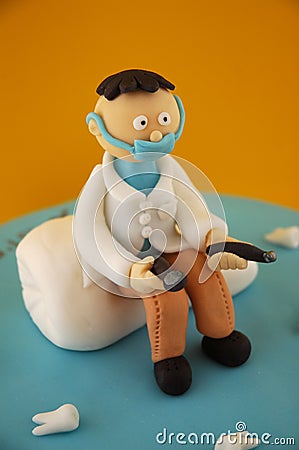 Sugar paste dentist Stock Photo