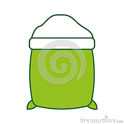 Sugar sack isolated icon Vector Illustration