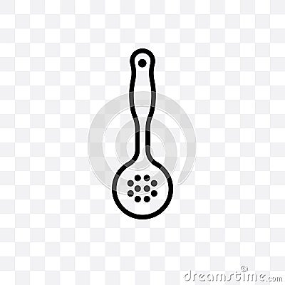 sugar sifter vector linear icon isolated on transparent background, sugar sifter transparency concept can be used for web and mobi Vector Illustration