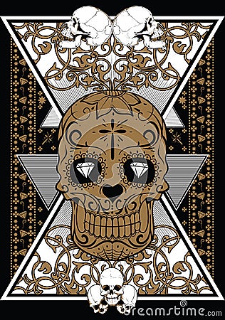 Sugar skull Vector Illustration