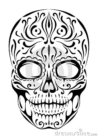 Sugar skull Vector Illustration