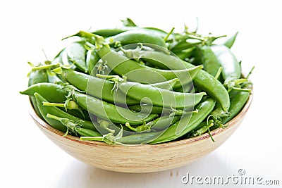 Sugar snap pea Stock Photo