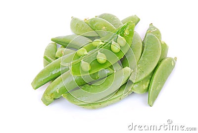 Sugar snap peas Stock Photo