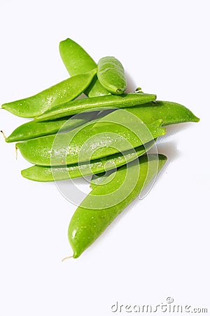 Sugar Snap Peas Stock Photo