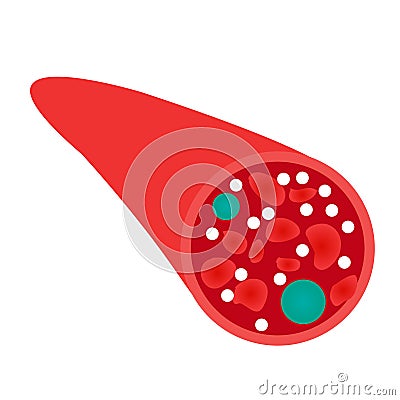 Sugar spikes in blood Vector Illustration