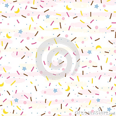 Sugar sprinkle background Vector Illustration