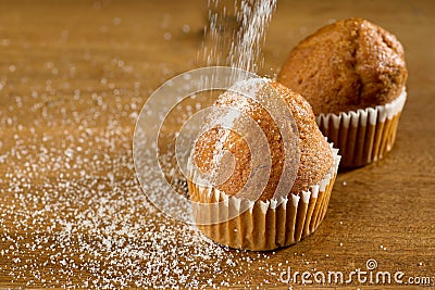 sugar sprinkle cupcake Stock Photo