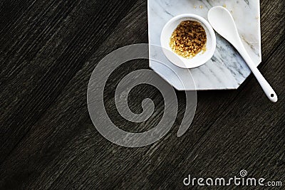 Sugar Sweetening Marble Dish Concept Stock Photo