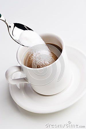 Sugar with your coffee? Stock Photo