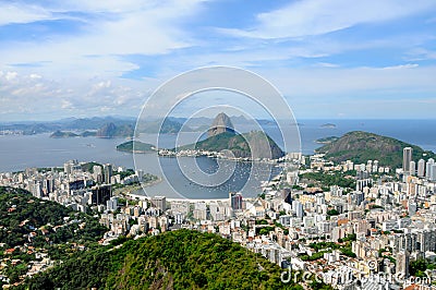 Sugarloaf Mountain in Rio de Janeiro, Brazil. Stock Photo