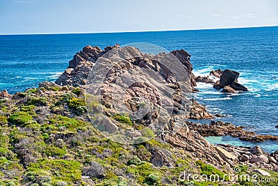 Sugarloaf Rock in Cape Naturaliste, Western Australia Stock Photo