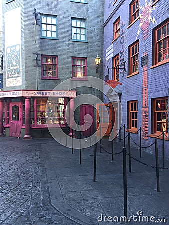 Sugarplums Sweet Shop in Harry Potter World Editorial Stock Photo