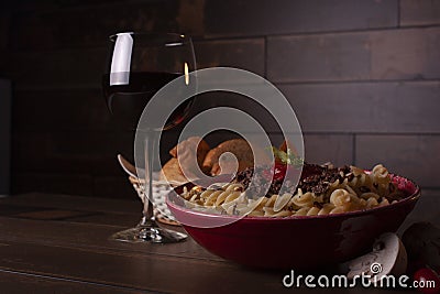 A suggestive dinner Stock Photo