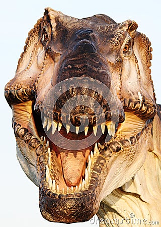 Suggestive reconstruction of Tyrannosaurus rex Editorial Stock Photo