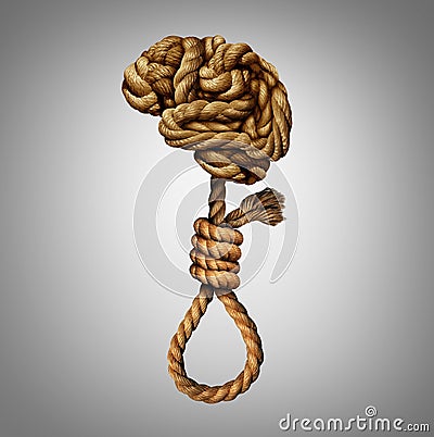 Suicidal Thoughts Stock Photo