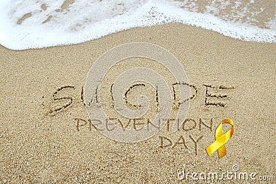Suicide Prevention Day concept Stock Photo