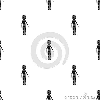 Suit with light bulbs. Making a movie single icon in black style vector symbol stock illustration web. Vector Illustration
