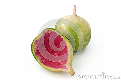 Suitable for food site advertisements radish, turnip, watermelon radish visual stock pictures Stock Photo