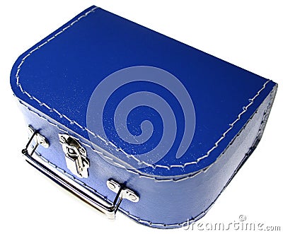 Suitcase child isolated Stock Photo