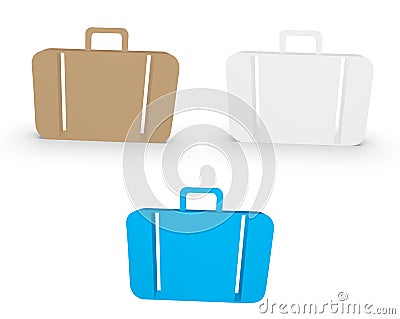 Suitcase icon Stock Photo