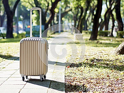 Suitcase and travel Stock Photo