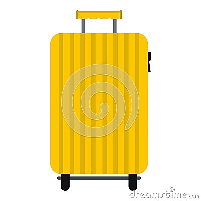 Suitcase on wheels icon isolated Vector Illustration