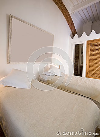 Suite in riad hotel house in essaouira morocco Stock Photo