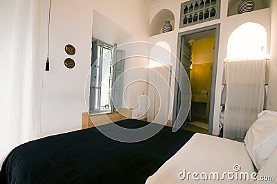 Suite in riad hotel house in marrakech morocco Stock Photo