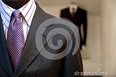 Suits on Mannequins Stock Photo