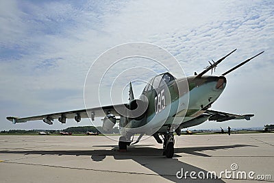 Sukhoi SU-25UBK Editorial Stock Photo
