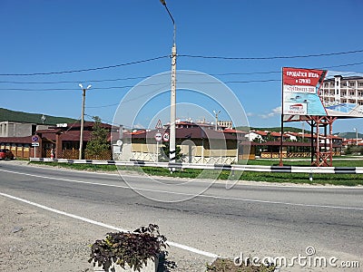 Sukko village on the Black Sea coast of the Caucasus in the Krasnodar Territory Editorial Stock Photo