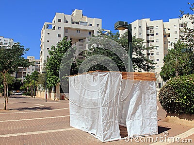 Sukkoth in Tel Aviv Stock Photo