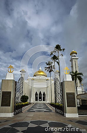 Suktan Omar Saifuddin Mosque Editorial Stock Photo