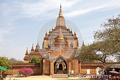 Sulamani temple, Bagan, Myanmar Editorial Stock Photo