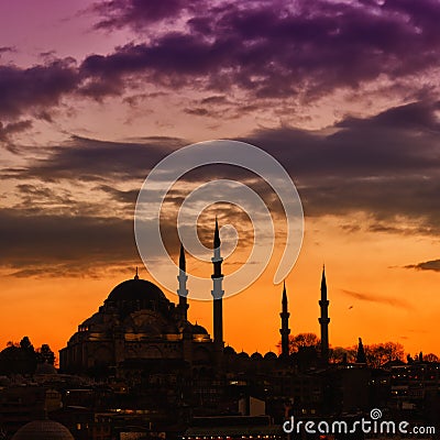 Suleiman Mosque 13 Stock Photo