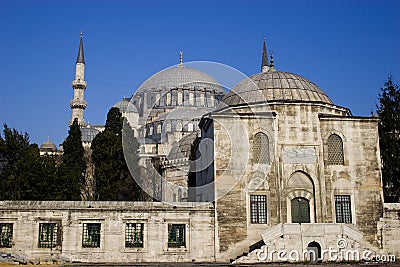 Suleymaniye Mosque in Istanbul Stock Photo