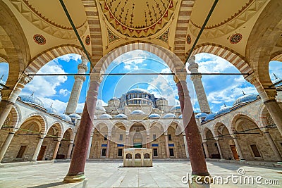 Suleymaniye Mosque in Istanbul, Turkey Stock Photo