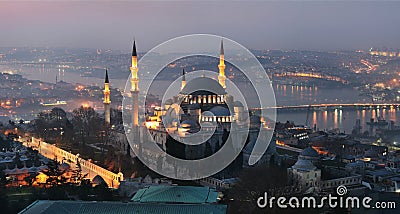 Suleymaniye Mosque Ottoman imperial mosque istanbul Stock Photo