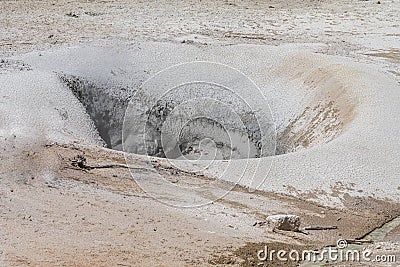 Sulphur Caldron Stock Photo